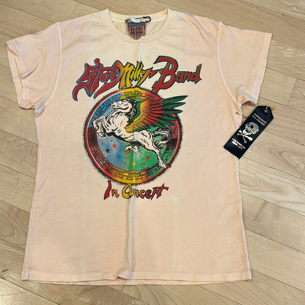MadeWorn Steve Miller Band T shirt wmns M NEW with tags